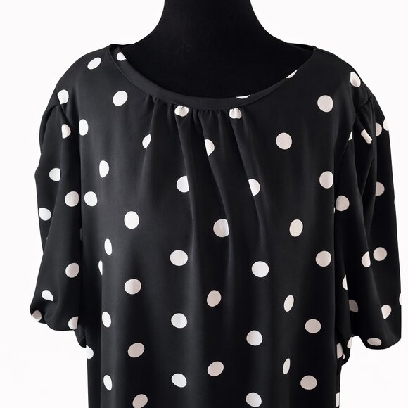 New York & Company Black Polka Dot Dress – Size 16W – NWOT - Picture 8 of 9